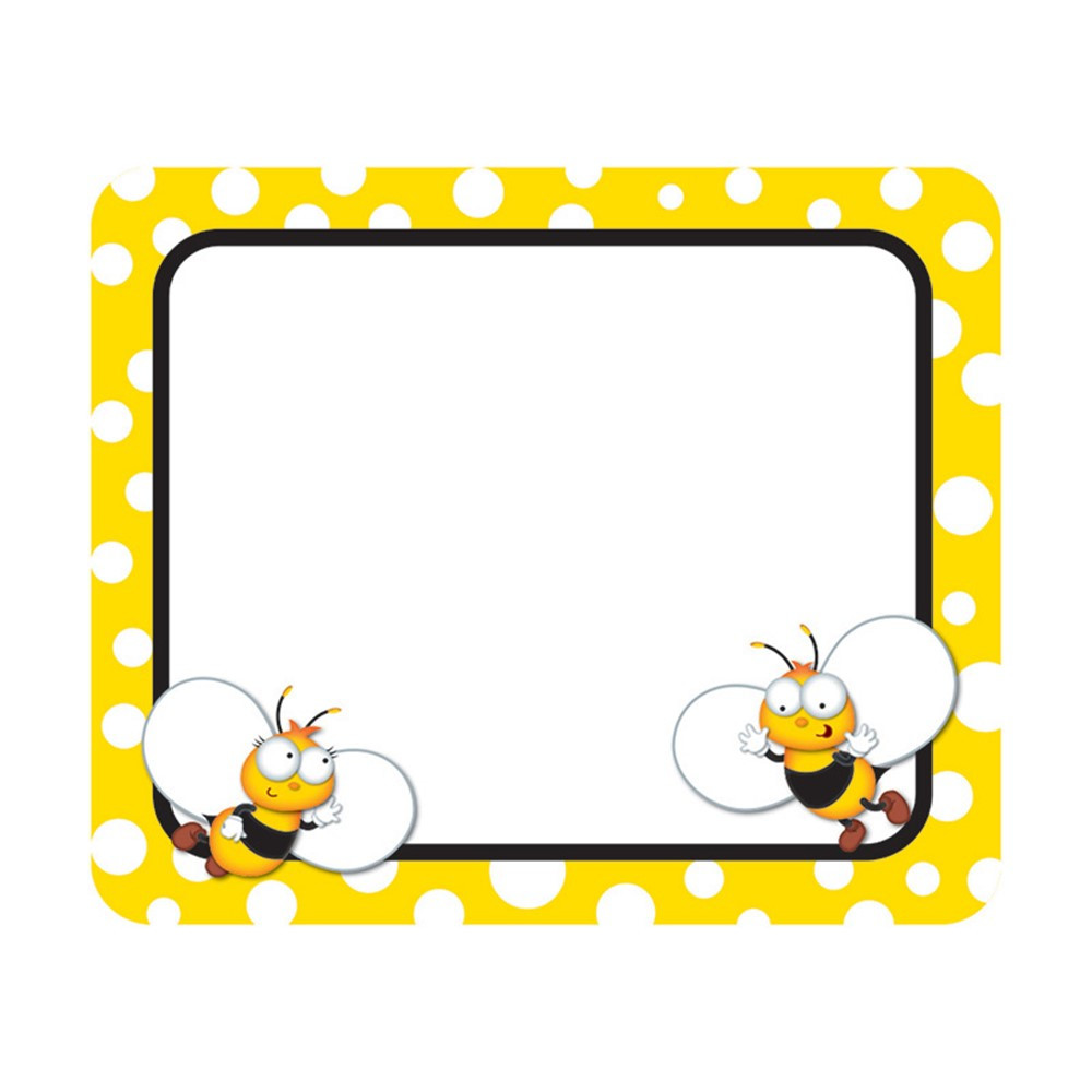 CD-150044 - Buzz-Worthy Bees Name Tags in Name Tags