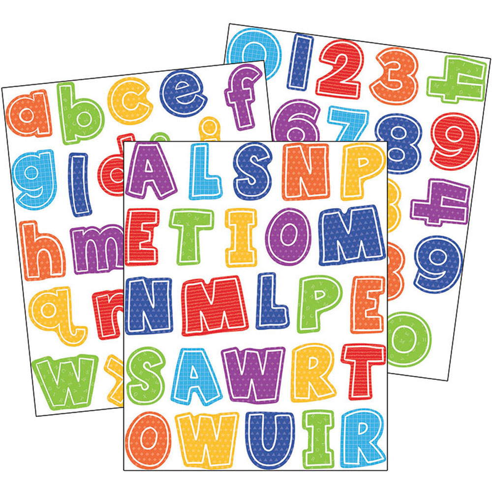 CD-168227 - School Tools Letters Number Gr Pk-5 in Stickers