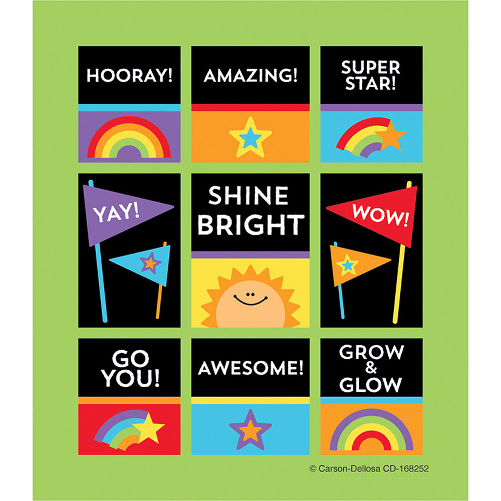 Carson Dellosa Motivational Sticker Packs, Inspirational Stickers for  School Supplies, Reward Stickers, Incentive Chart, and Classroom Prizes