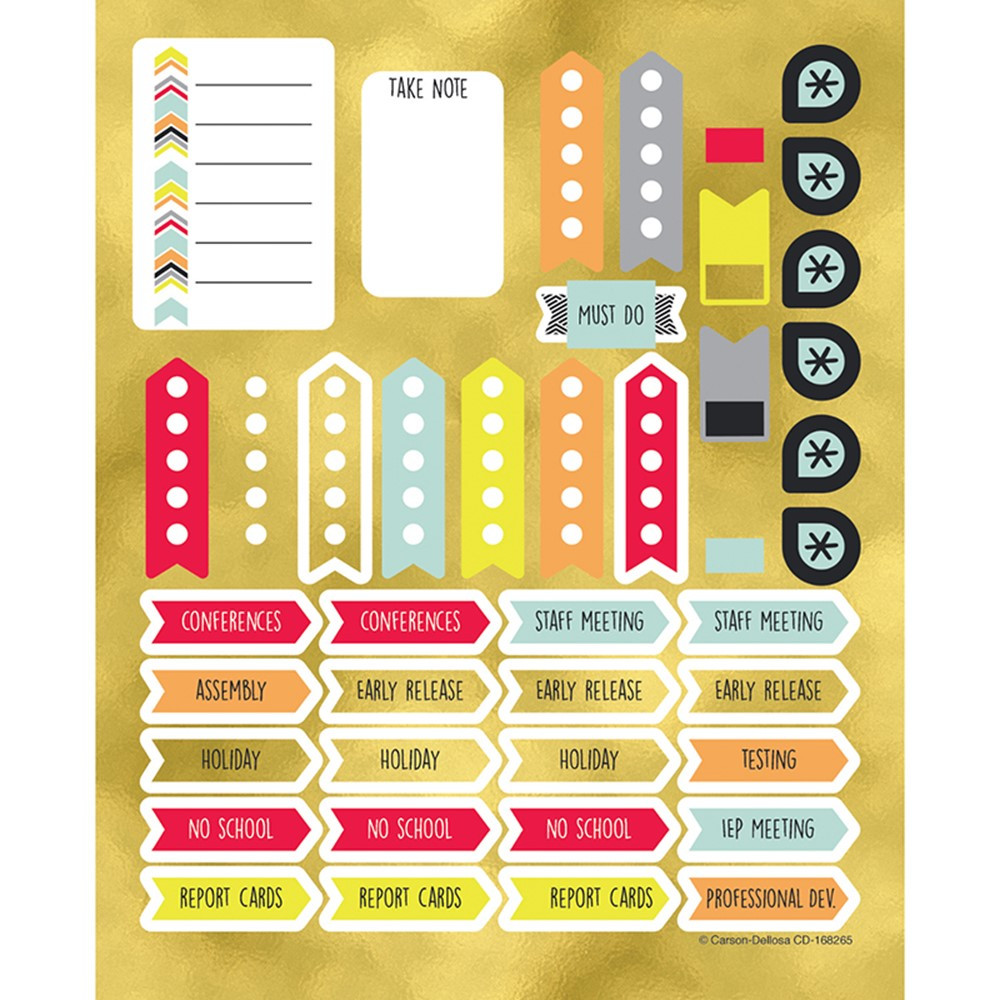 CD-168265 - Aim High Planner Accent Stickers in Stickers