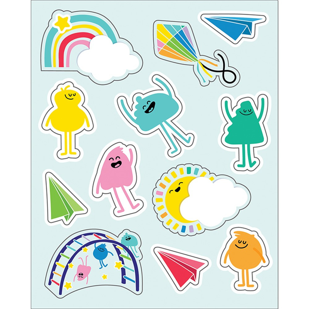 Happy Place Shape Stickers, Pack of 72 - CD-168319 | Carson Dellosa Education | Stickers