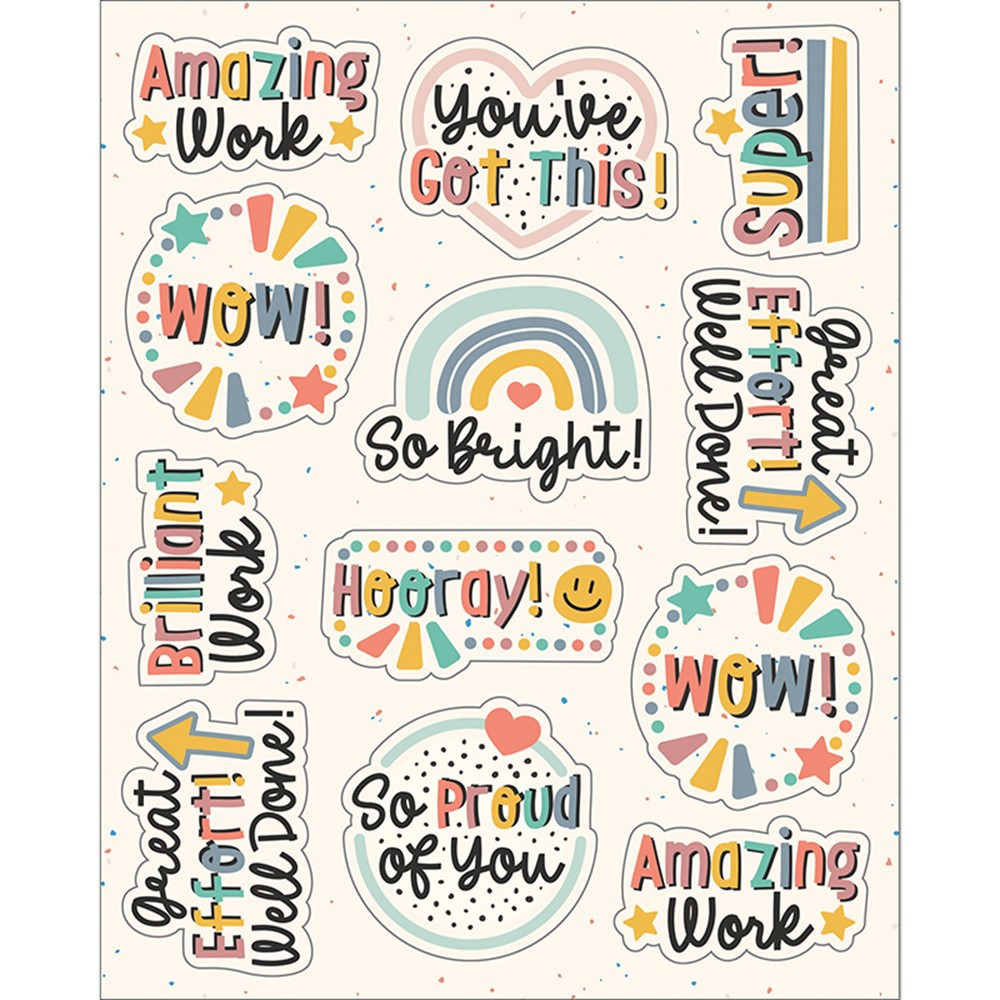 We Belong Motivators Shape Stickers, Pack of 72 - CD-168325 | Carson Dellosa Education | Stickers