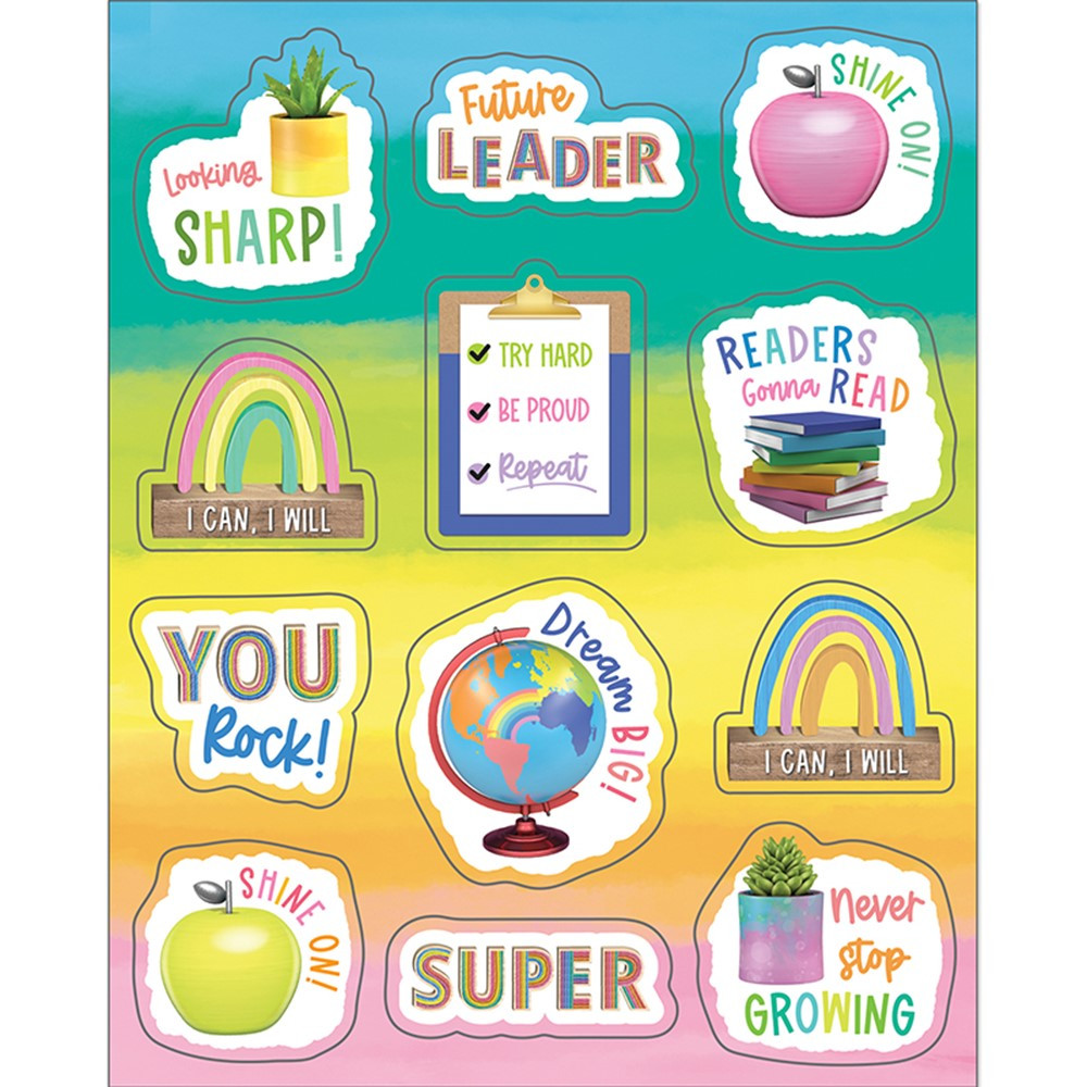 Creatively Inspired Motivators Shape Stickers, Pack of 72 - CD-168328 | Carson Dellosa Education | Stickers