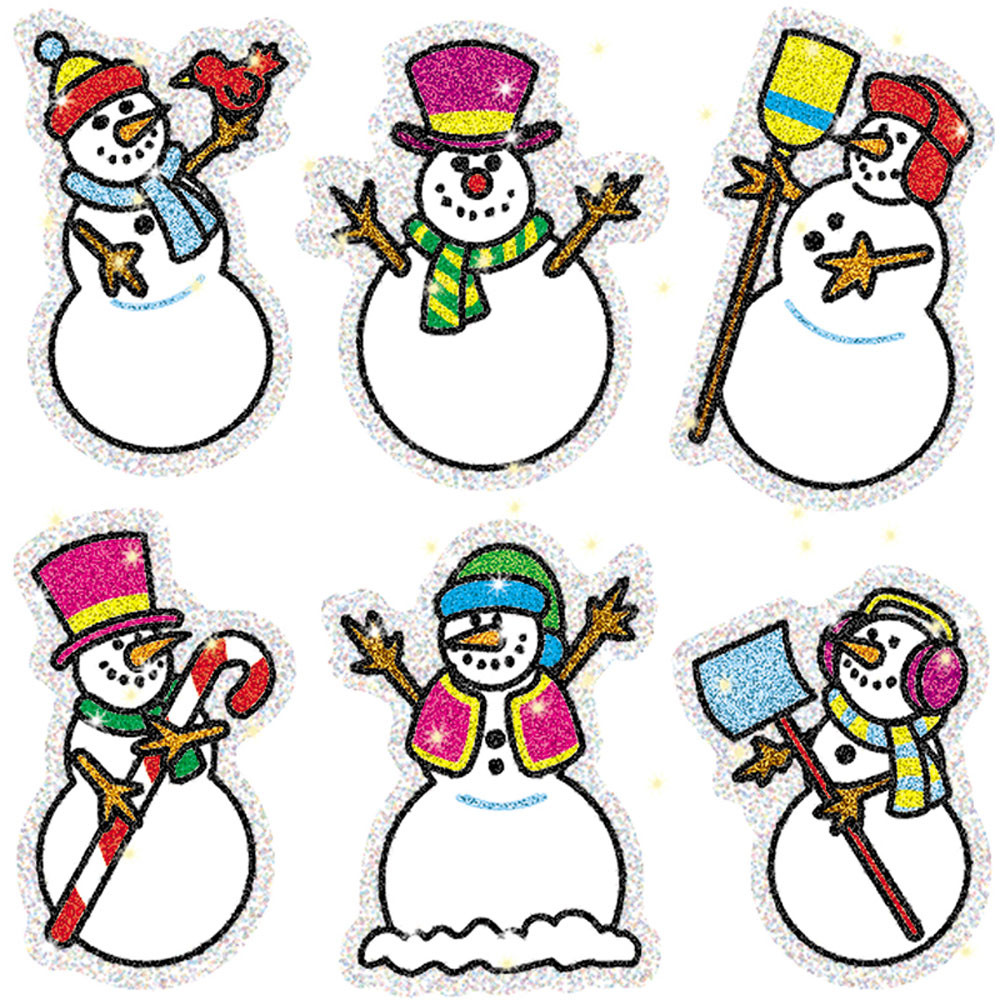 CD-2926 - Dazzle Stickers Snowmen 90-Pk Acid & Lignin Free in Holiday/seasonal