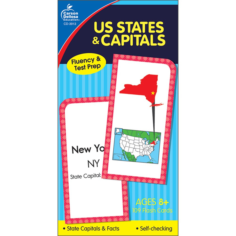 CD-3913 - Flash Cards Us States & Capitals in States & Capitals