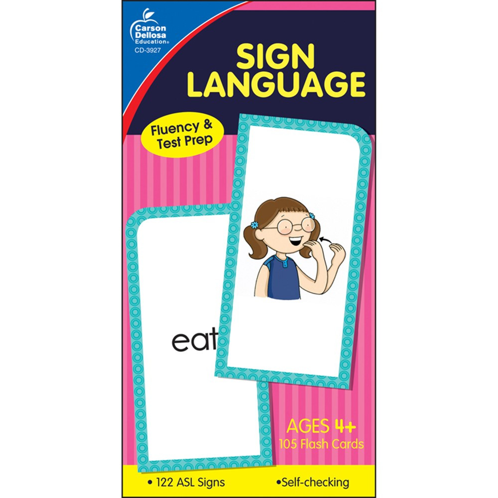 CD-3927 - Flash Cards Sign Language in Sign Language
