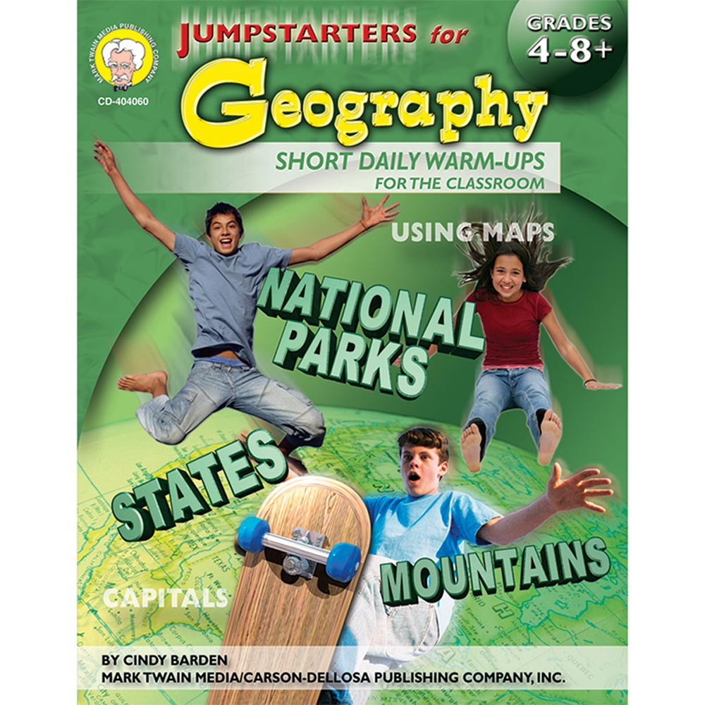 CD-404060 - Jumpstarters For Geography Books Social Studies 4-8& Up in Geography