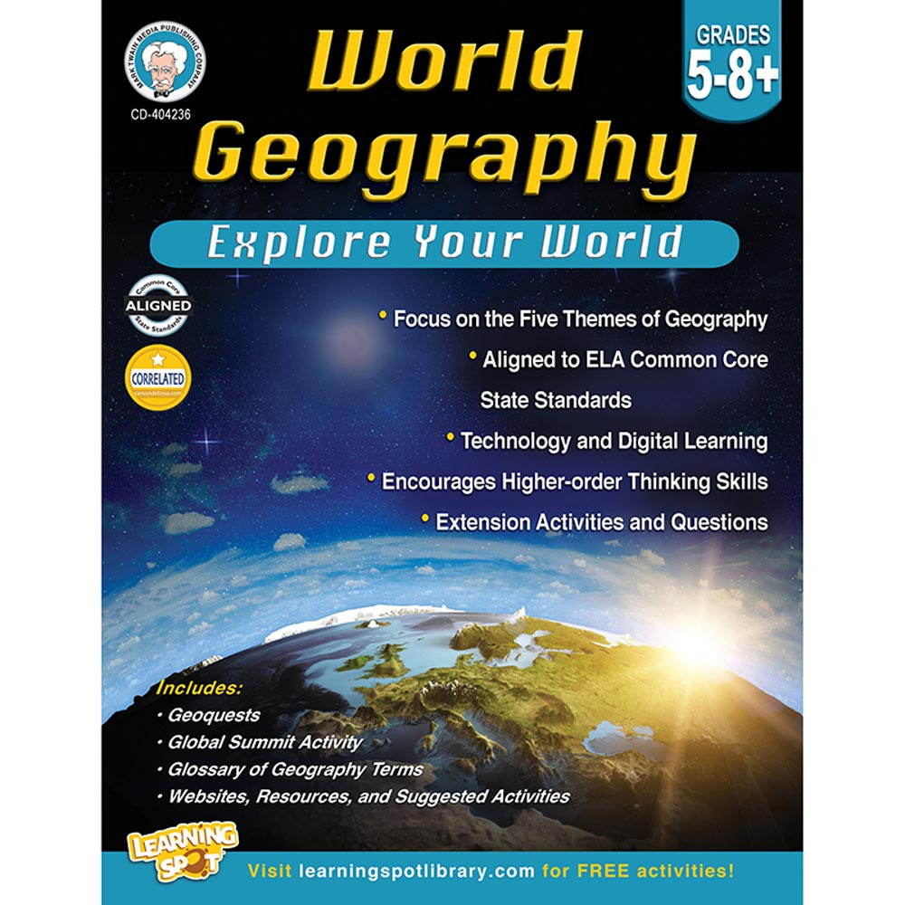 CD-404236 - World Geography Gr 5-8 in Geography