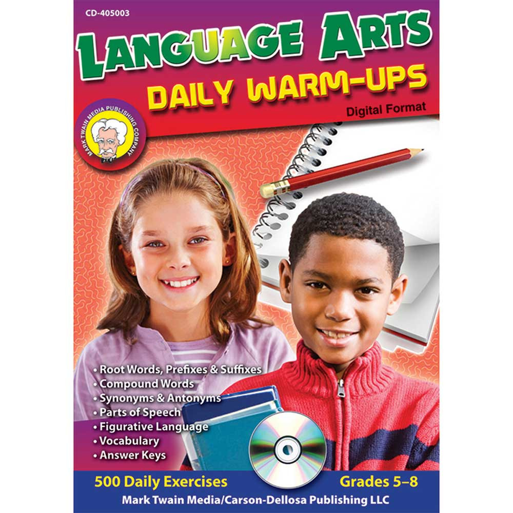 CD-405003 - Language Arts Daily Warm Ups Cd Rom in Language Arts