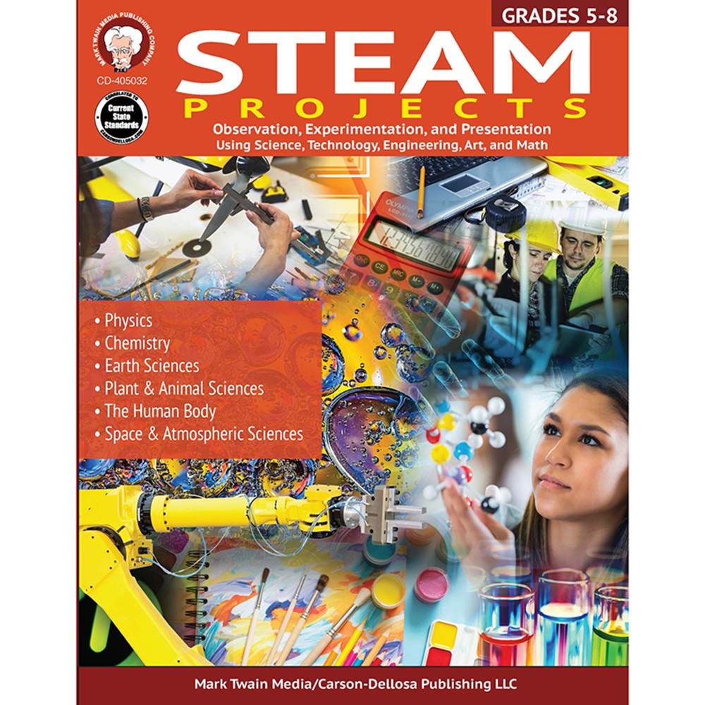 CD-405032 - Steam Projects Workbook in Classroom Activities