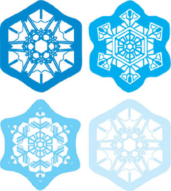 CD-5231 - Shape Stickers Snowflakes in Holiday/seasonal