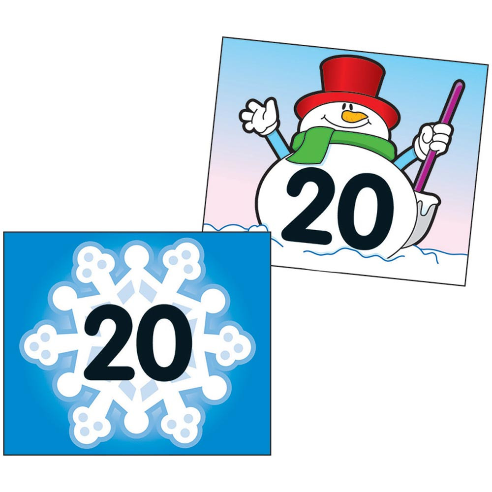 CD-5444 - Two-Sided Calendar Cover-Ups Snowflake/Snowman in Calendars