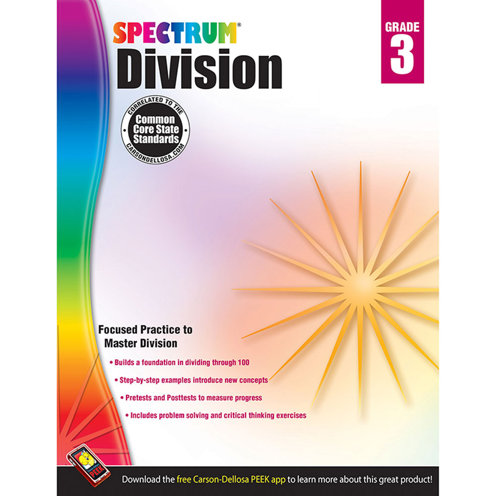 CD-704508 - Spectrum Gr3 Division Workbook in Multiplication & Division