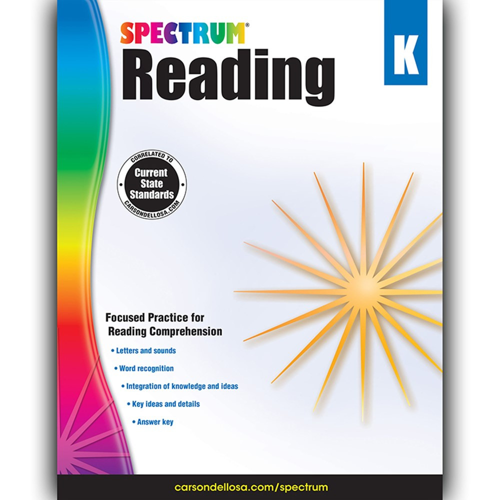 CD-704578 - Spectrum Reading Gr K in Reading Skills