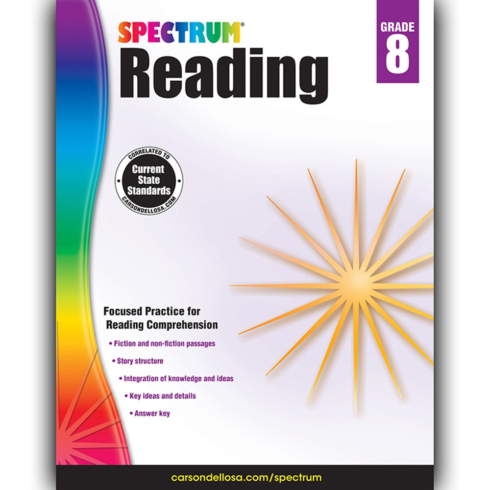 CD-704586 - Spectrum Reading Gr 8 in Reading Skills