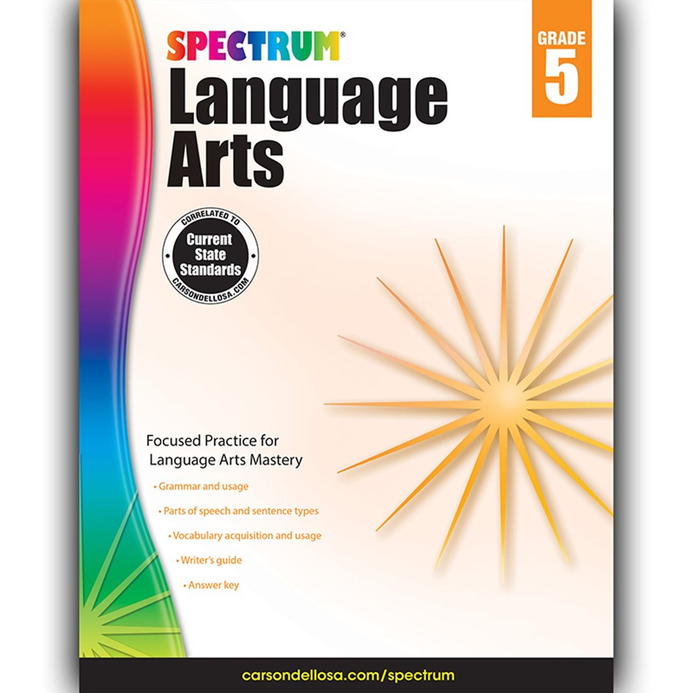CD-704592 - Spectrum Language Arts Gr 5 in Language Skills