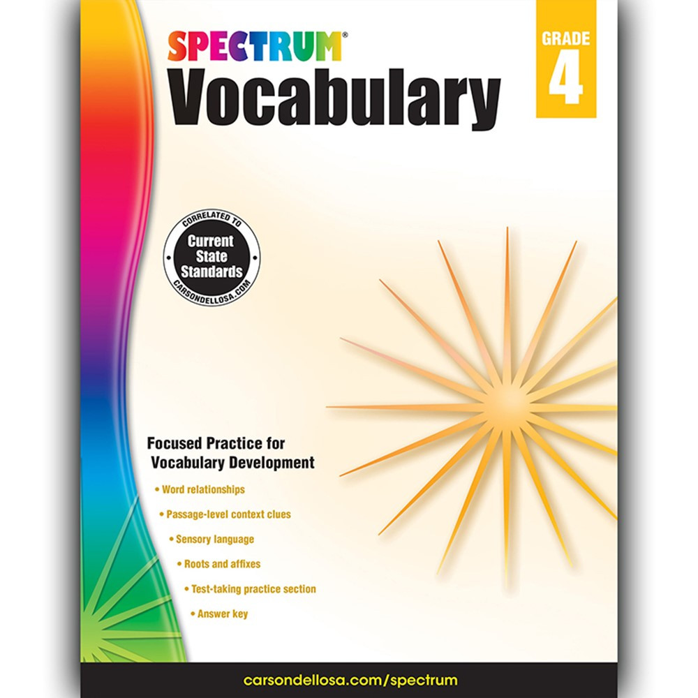 CD-704611 - Spectrum Vocabulary Gr 4 in Vocabulary Skills