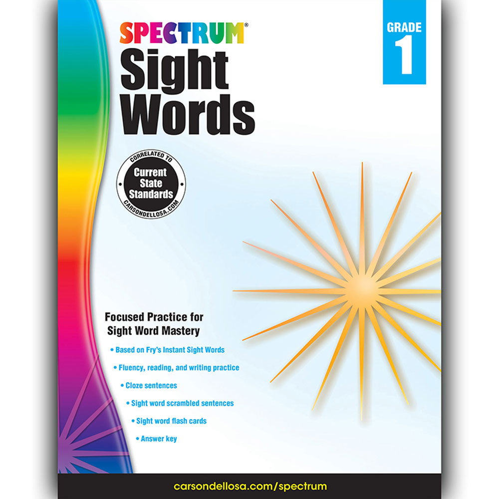 CD-704615 - Spectrum Sight Words Gr 1 in Sight Words