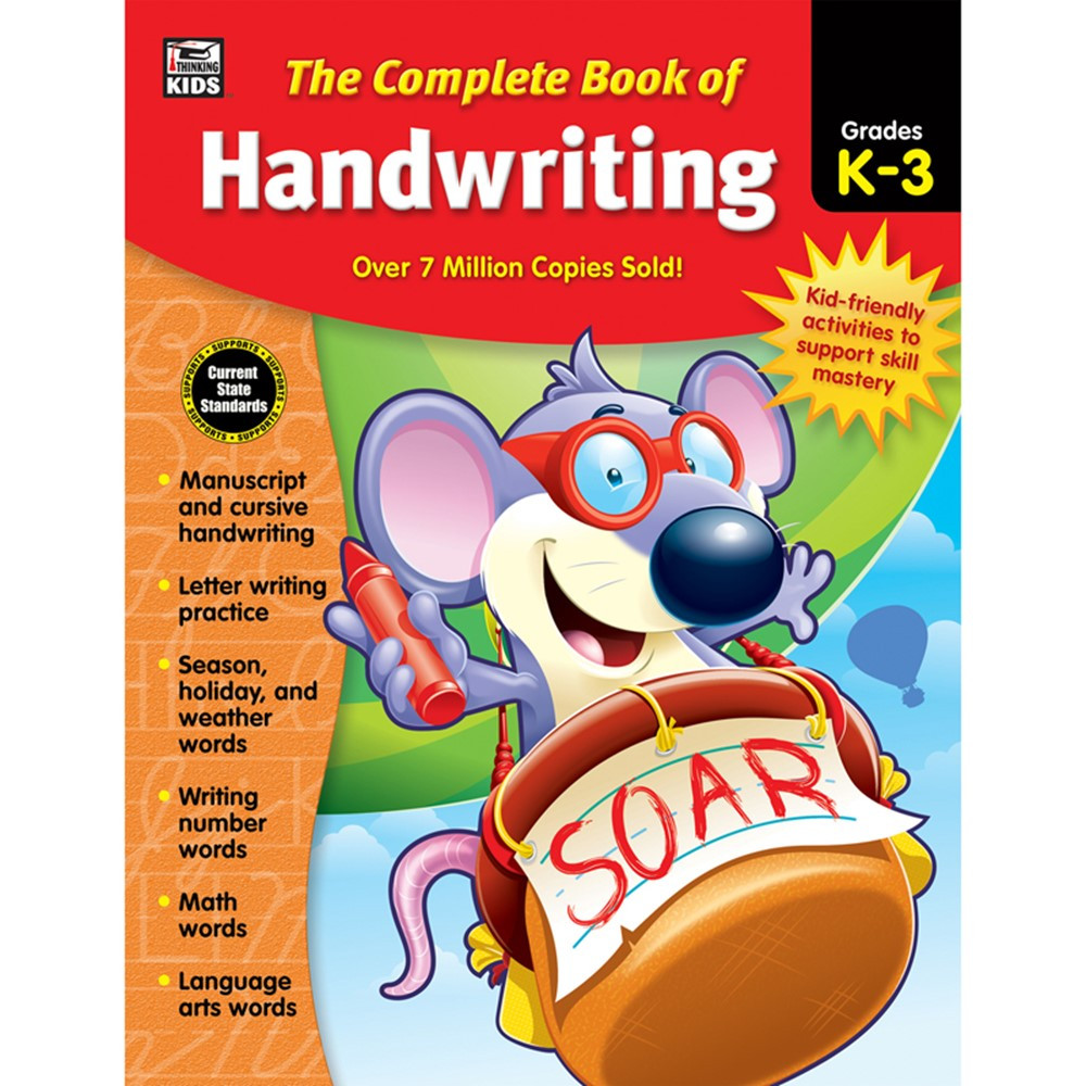 CD-704930 - Complete Book Of Handwriting Gr K-3 in Handwriting Skills