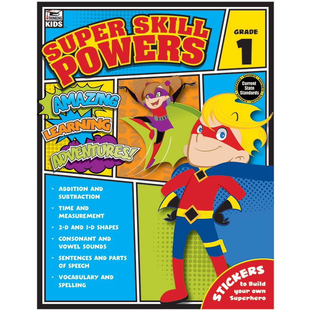 CD-704937 - Super Skill Powers Gr 1 in Skill Builders