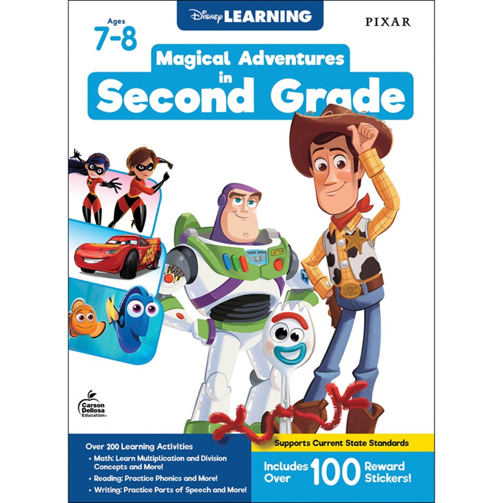 Magical Adventures in Second Grade Workbook, Grade 2, Paperback - CD-705372 | Carson Dellosa Education | Classroom Activities