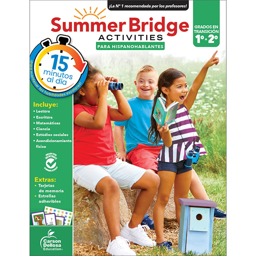Summer Bridge Activities Spanish, Grade 1-2 - CD-705434 | Carson Dellosa Education | Skill Builders