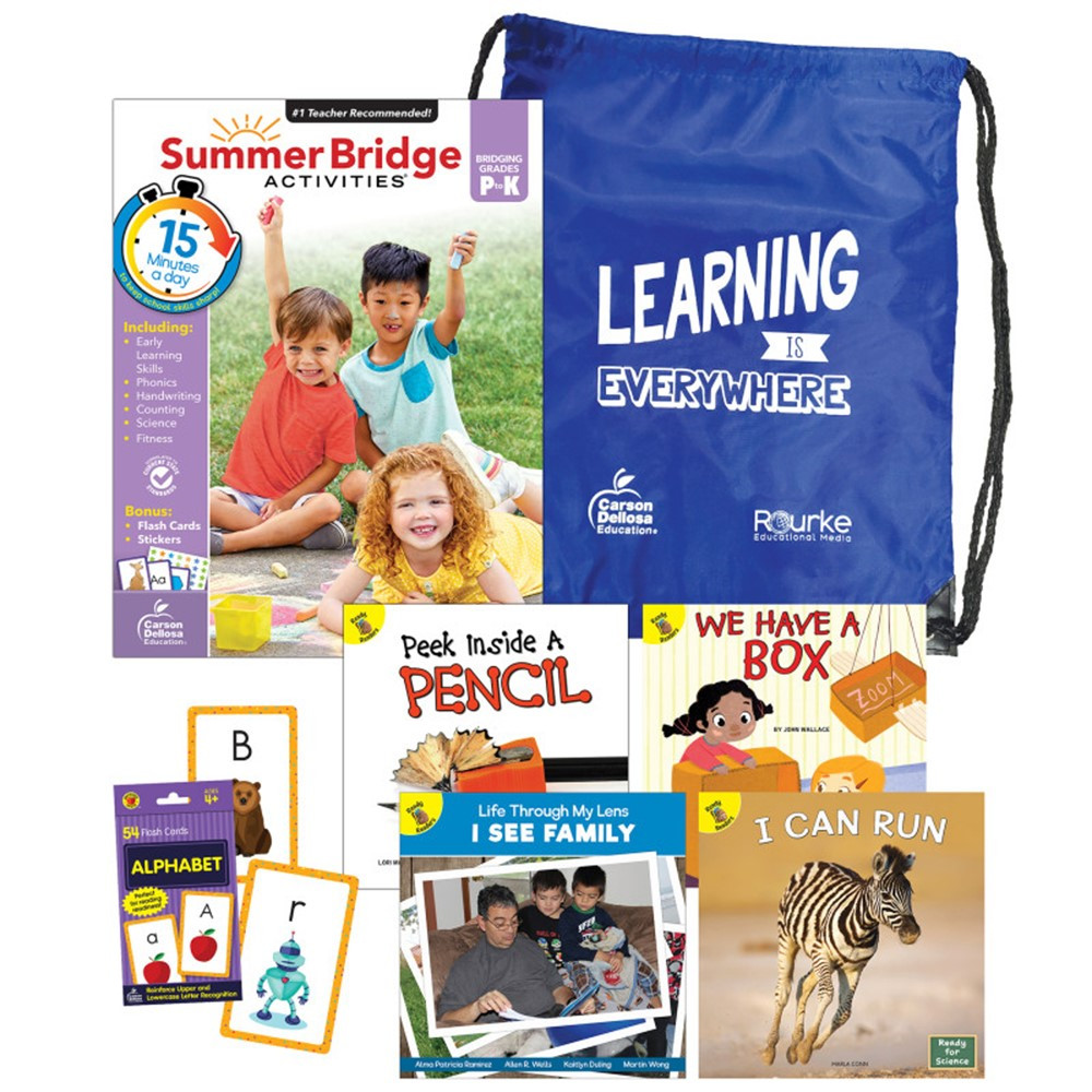 Summer Bridge Essentials Backpack, Grade PK-K - CD-745381B | Carson Dellosa Education | Skill Builders