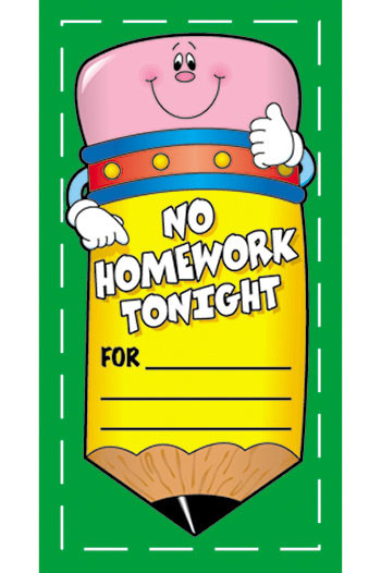 CD-9581 - No Homework Pencil Coupons in Tickets