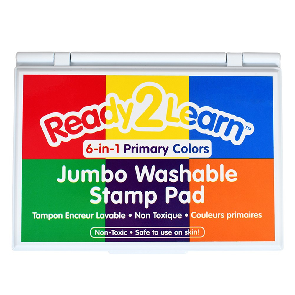 Jumbo Washable Stamp Pad - 6-in-1 - CE-10054 | Learning Advantage | Stamps & Stamp Pads