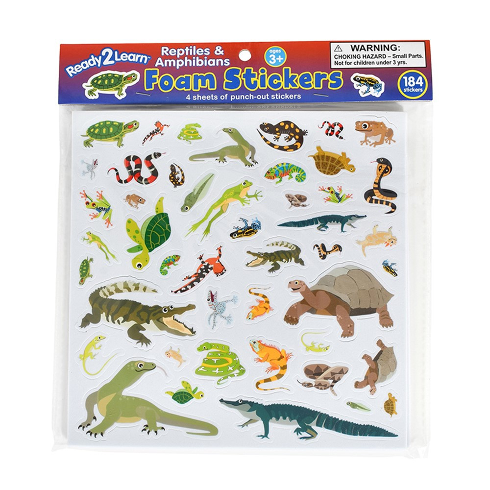 Foam Stickers - Reptiles and Amphibians - CE-10123 | Learning Advantage | Stickers