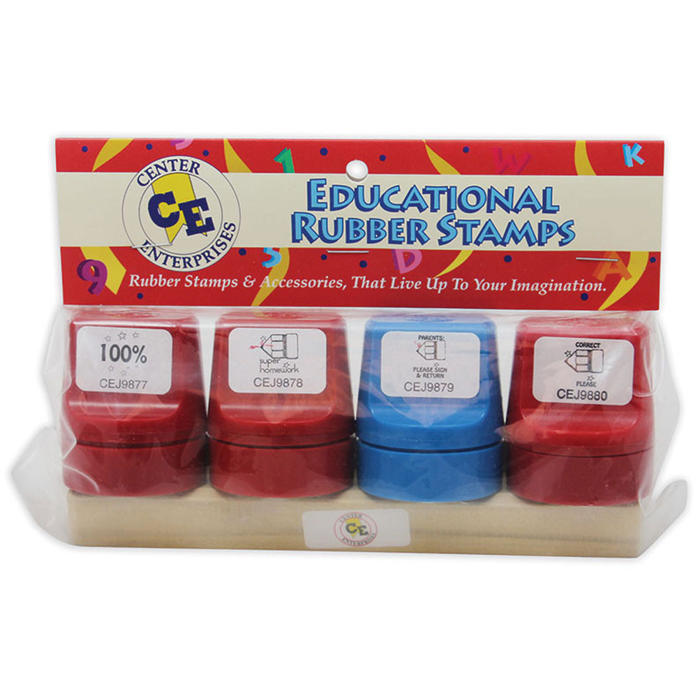 CE-J9992 - Jumbo Stampers Take Note Set 4/Pk W/ Desk Caddy in Stamps & Stamp Pads