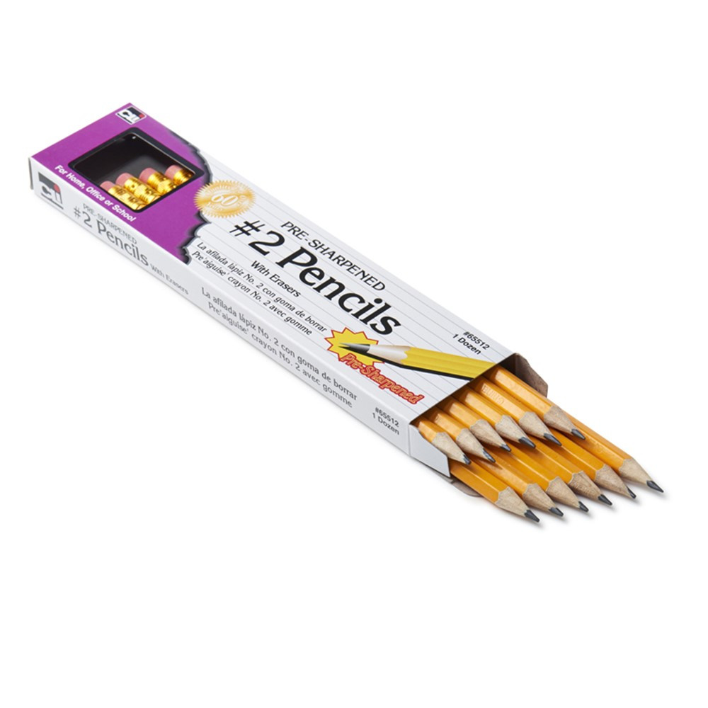 CHL65512 - Pencil #2 Lead Pre-Sharpened W/ Era Yellow 12/Box in Pencils & Accessories