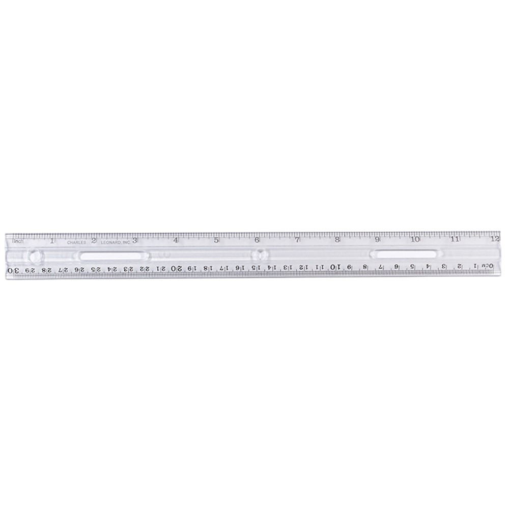 CHL77112 - 12In Plastic Ruler Clear in Rulers