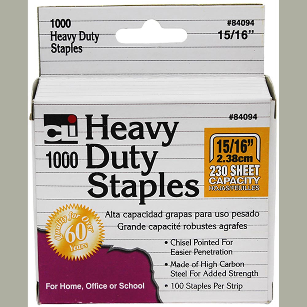 CHL84094 - Extra Heavy Duty Staples 15/16 in Staplers & Accessories