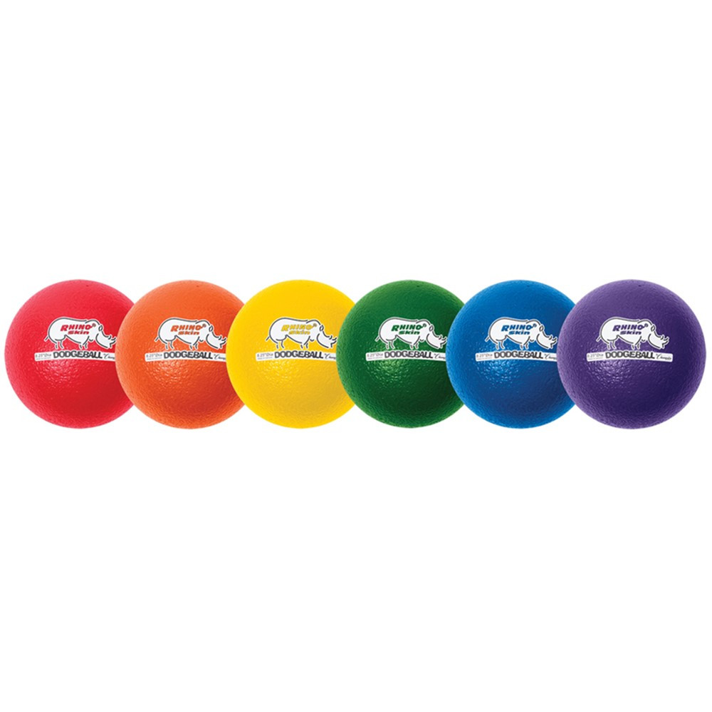 CHSRXD8SET - Rhino Skin Dodge Ball 8In Set Of 6 in Outdoor Games