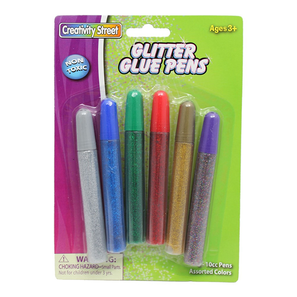 CK-3370 - Glitter Glue Pens Bright Hues Color in Glitter