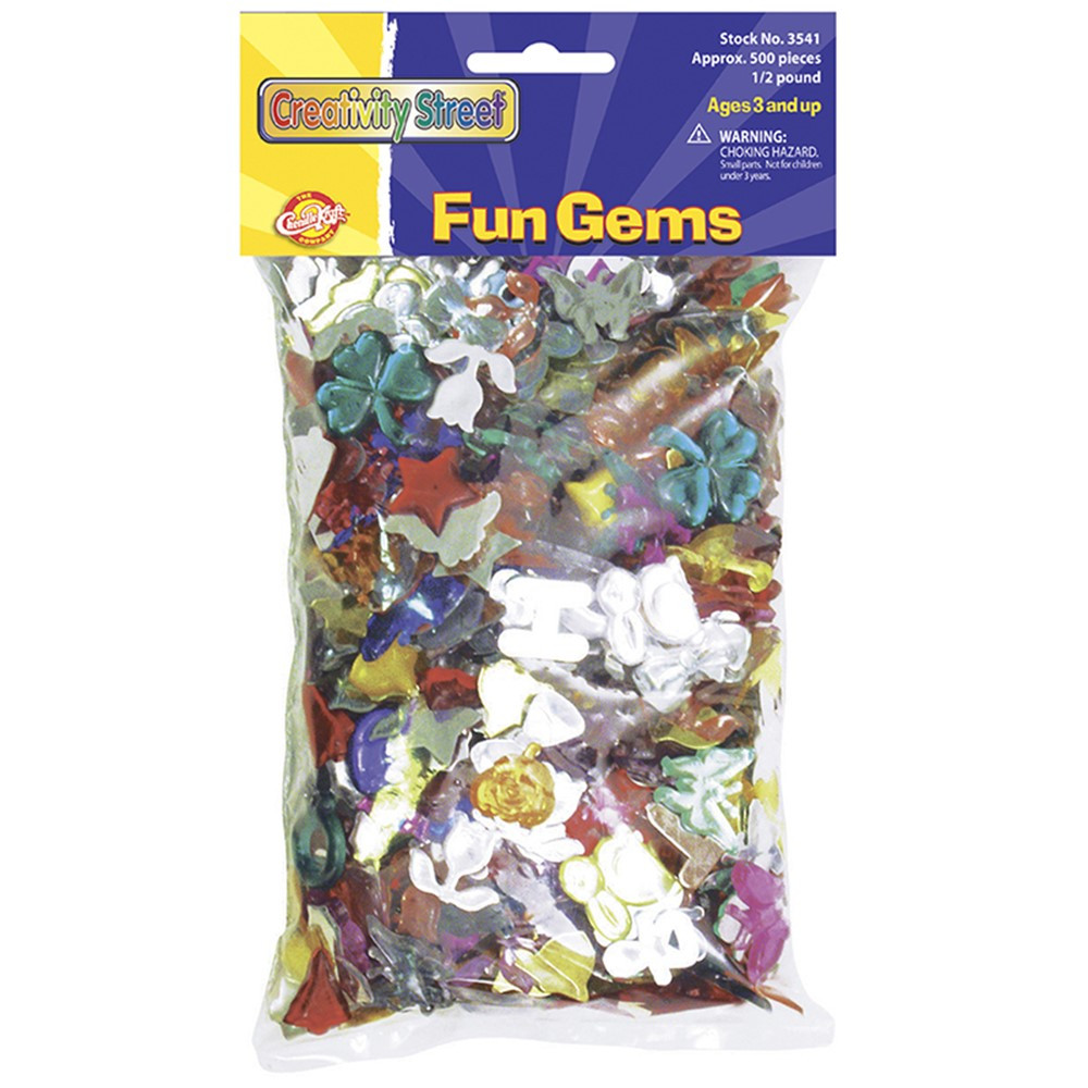 CK-3541 - Fun Gems in Sticky Shapes