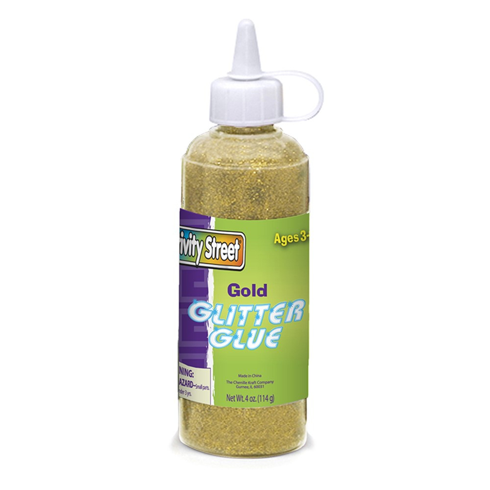 CK-8535 - Glitter Glue Gold 4 Oz in Glitter