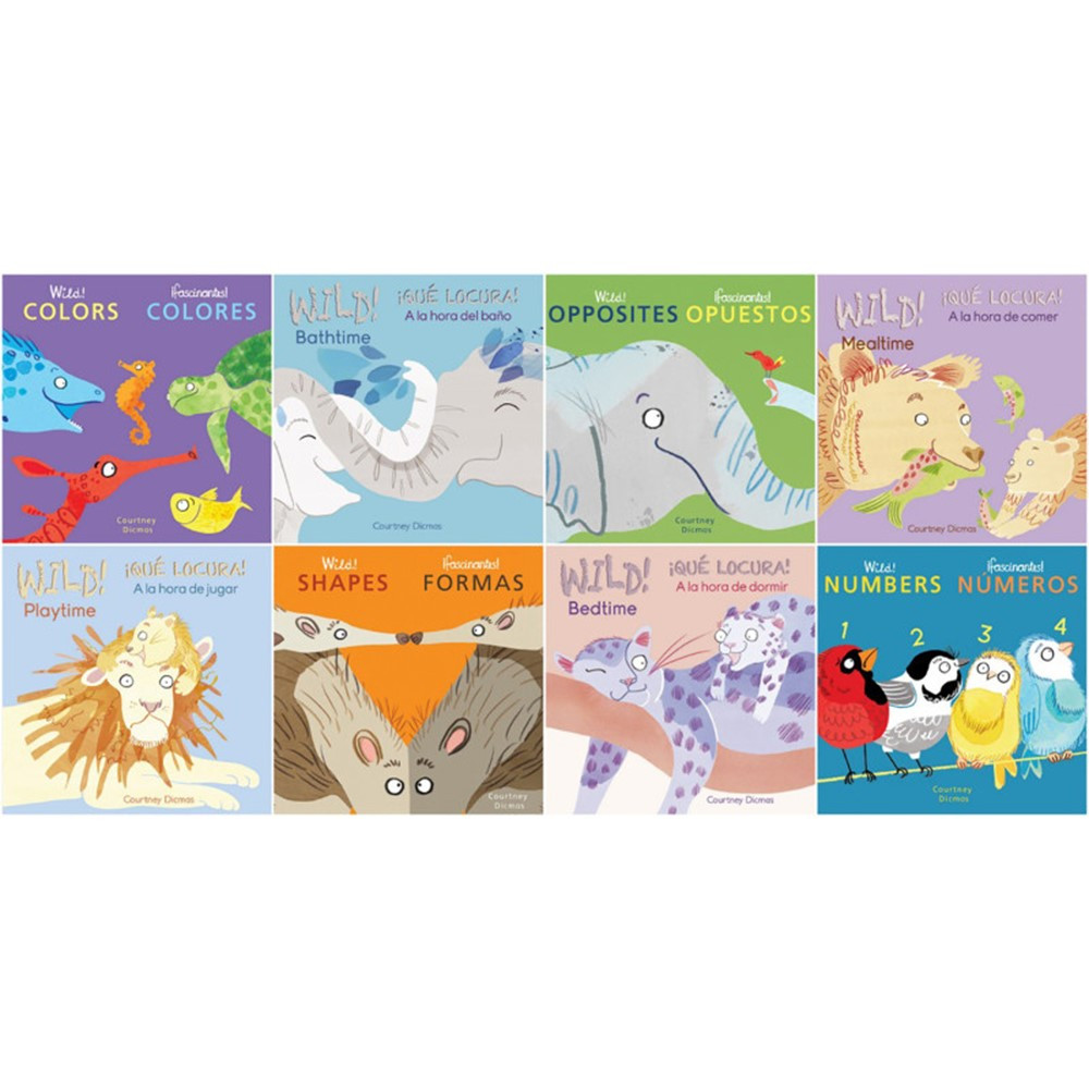 Wild Concepts! Bilingual Spanish/English Board Book Set 8-Book Set - CPY9781786289889 | Childs Play Books | Books