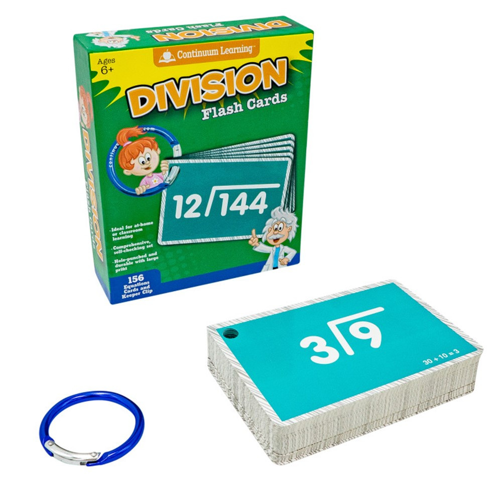 Division Flash Cards - CTM0341 | Continuum Games | Flash Cards
