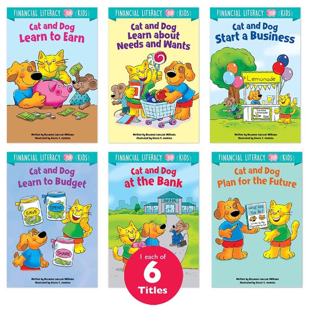 Financial Literacy for Kids 6-Book Pack - CTP10272 | Creative Teaching Press | Activity Books