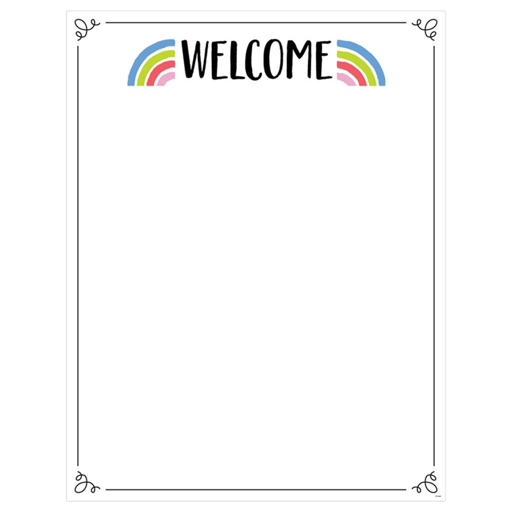 Rainbow Doodles Welcome Chart - CTP10440 | Creative Teaching Press | Classroom Theme