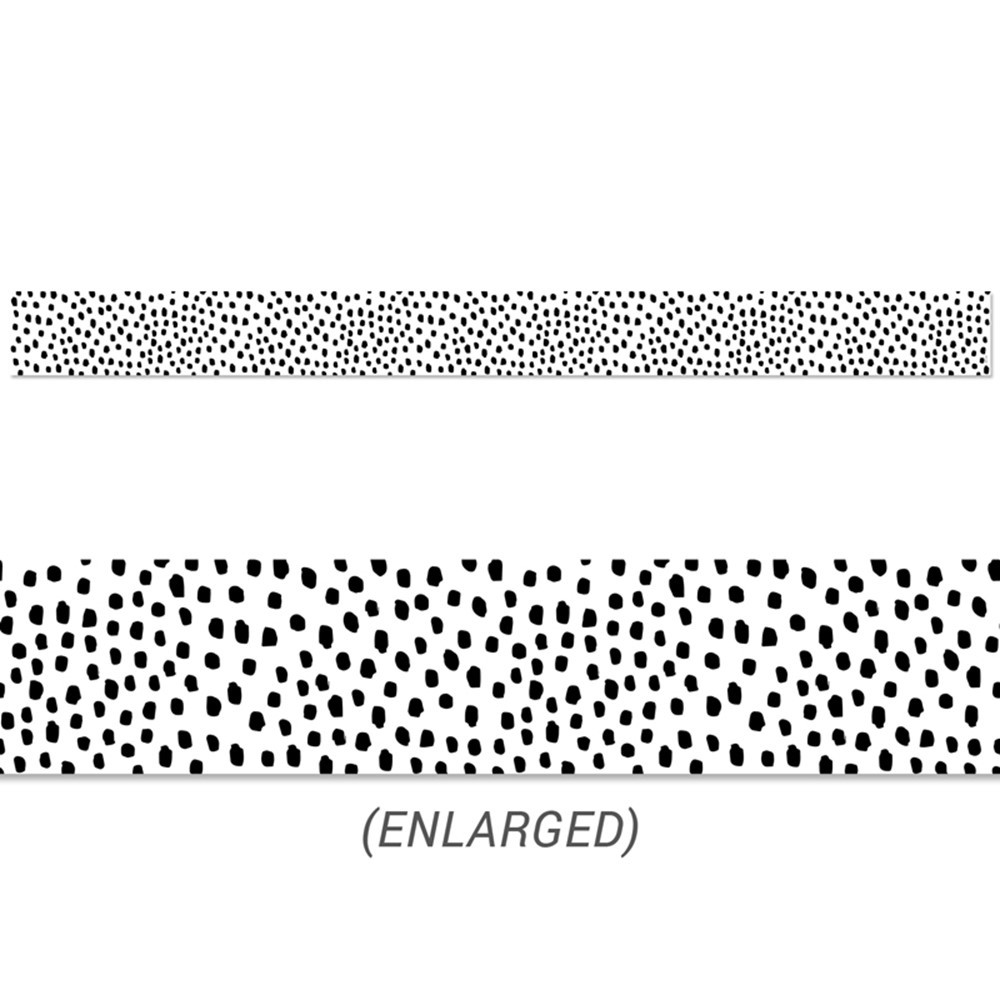 Black Messy Dots EZ Border, 48 Feet - CTP10451 | Creative Teaching Press | Border/Trimmer