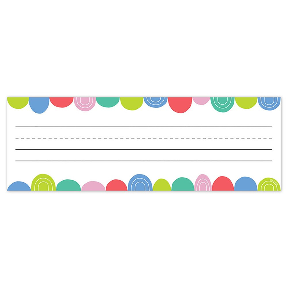 Rainbow Drops Name Plates, 9-1/2" x 3-1/4", Pack of 36 - CTP10622 | Creative Teaching Press | Name Plates