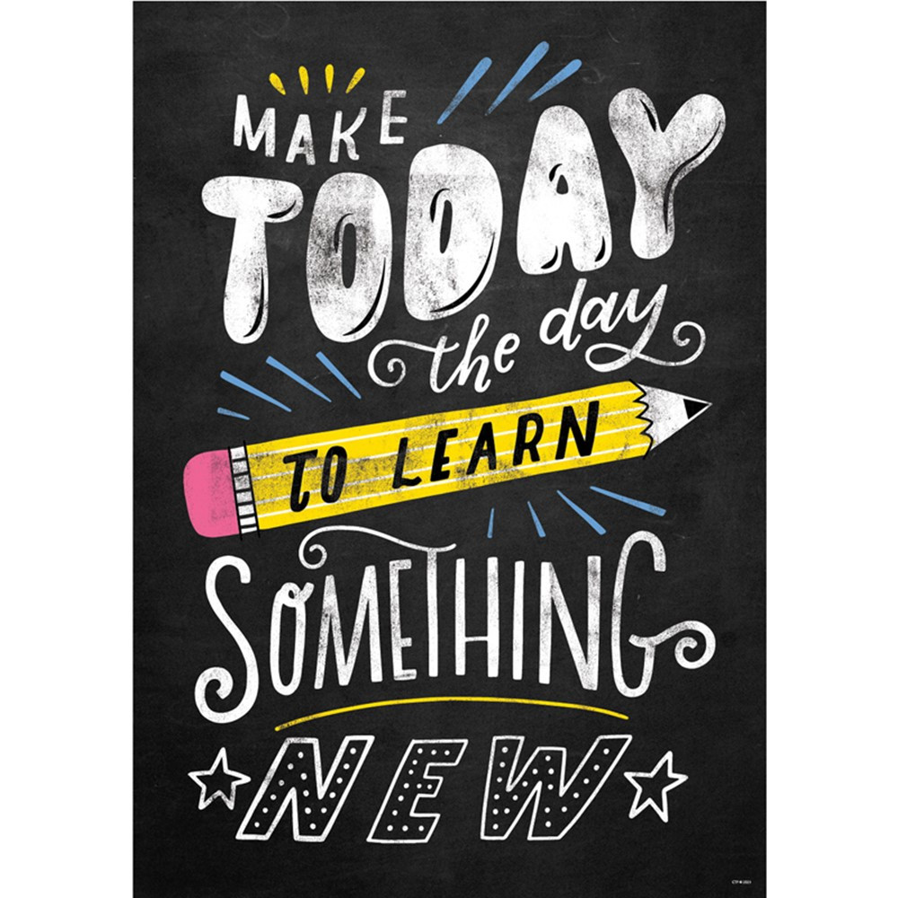 Make Today The Day To... Inspire U Poster - CTP10840 | Creative Teaching Press | Motivational