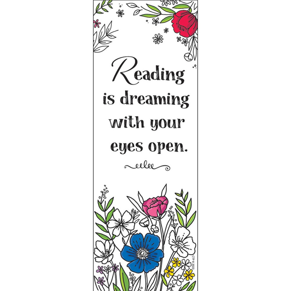 Bright Blooms Bookmark, Pack of 30 - CTP10870 | Creative Teaching Press | Bookmarks