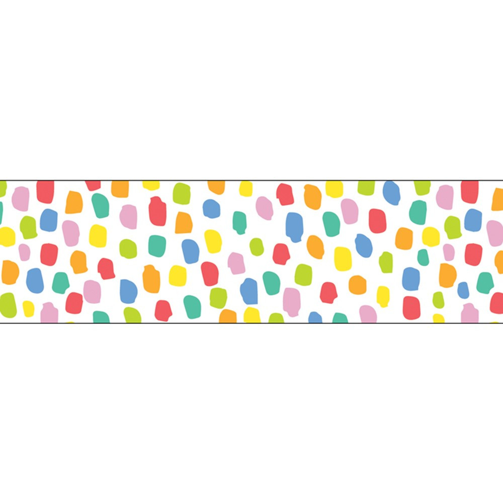Core Decor Colorful Messy Dots EZ Border, 48 Feet - CTP10878 | Creative Teaching Press | Border/Trimmer