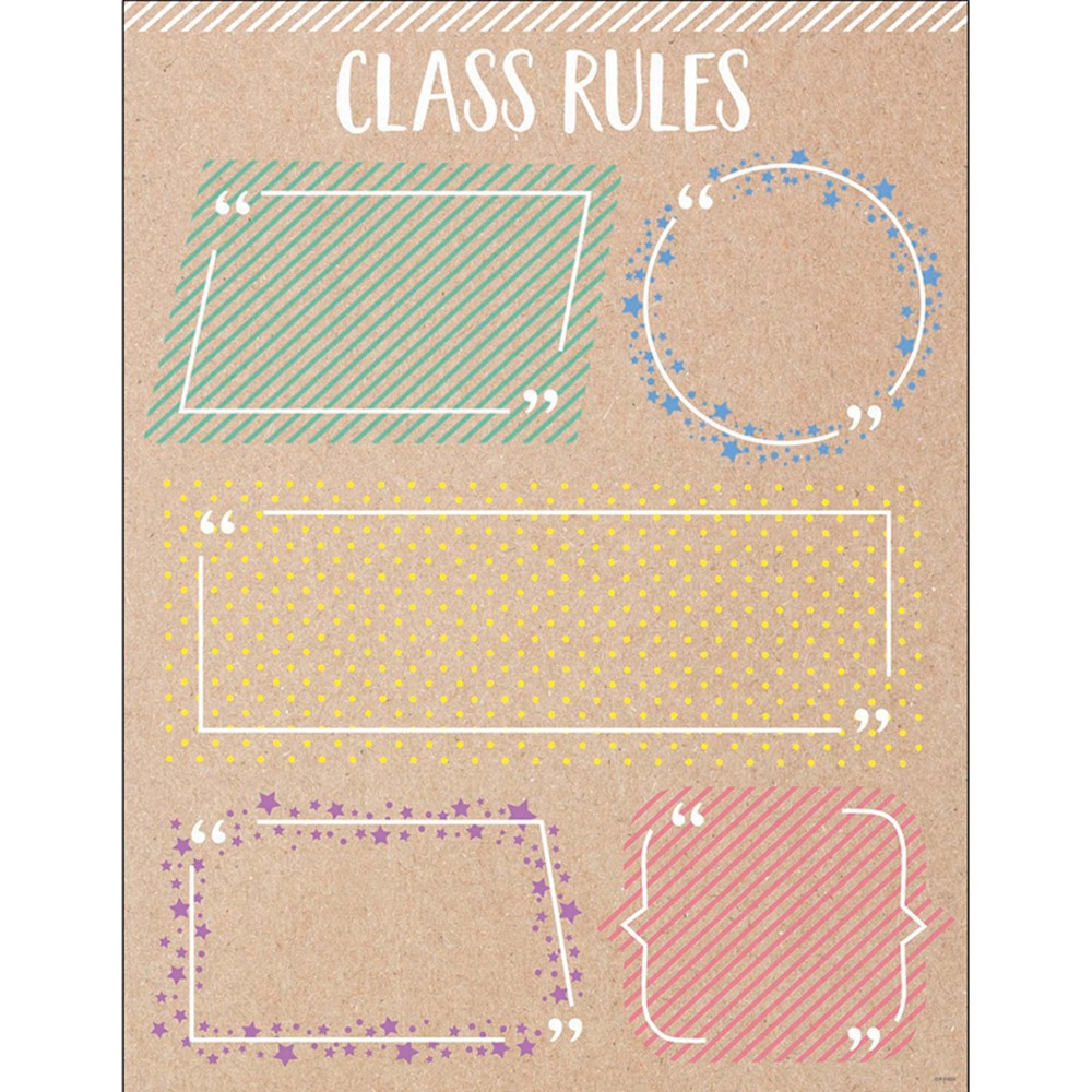 Krafty Pop Class Rules Chart - CTP10896 | Creative Teaching Press | Classroom Theme