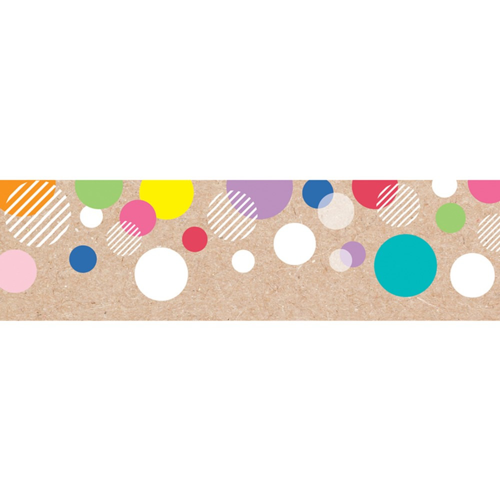 Krafty Pop Colorful Kraft Bubbles EZ Border, 48 Feet - CTP10908 | Creative Teaching Press | Border/Trimmer