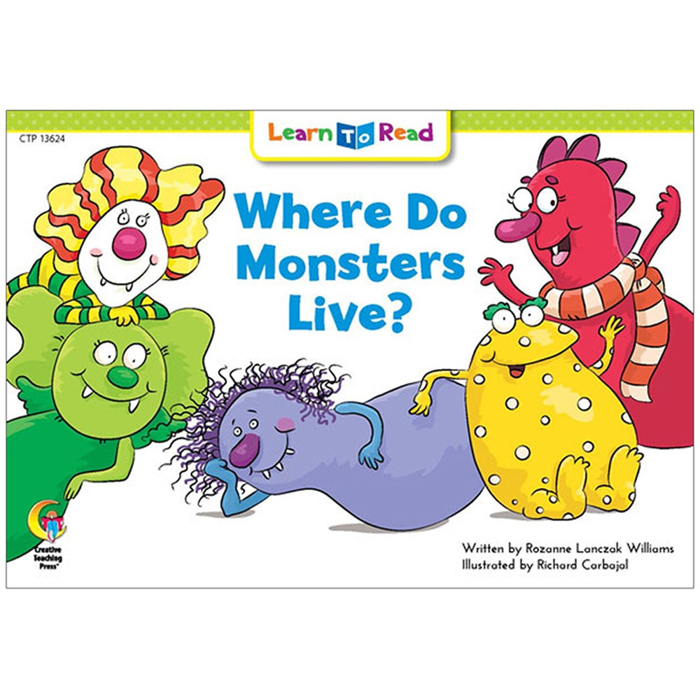 CTP13624 - Where Do Monsters Live Learn Toread in Learn To Read Readers